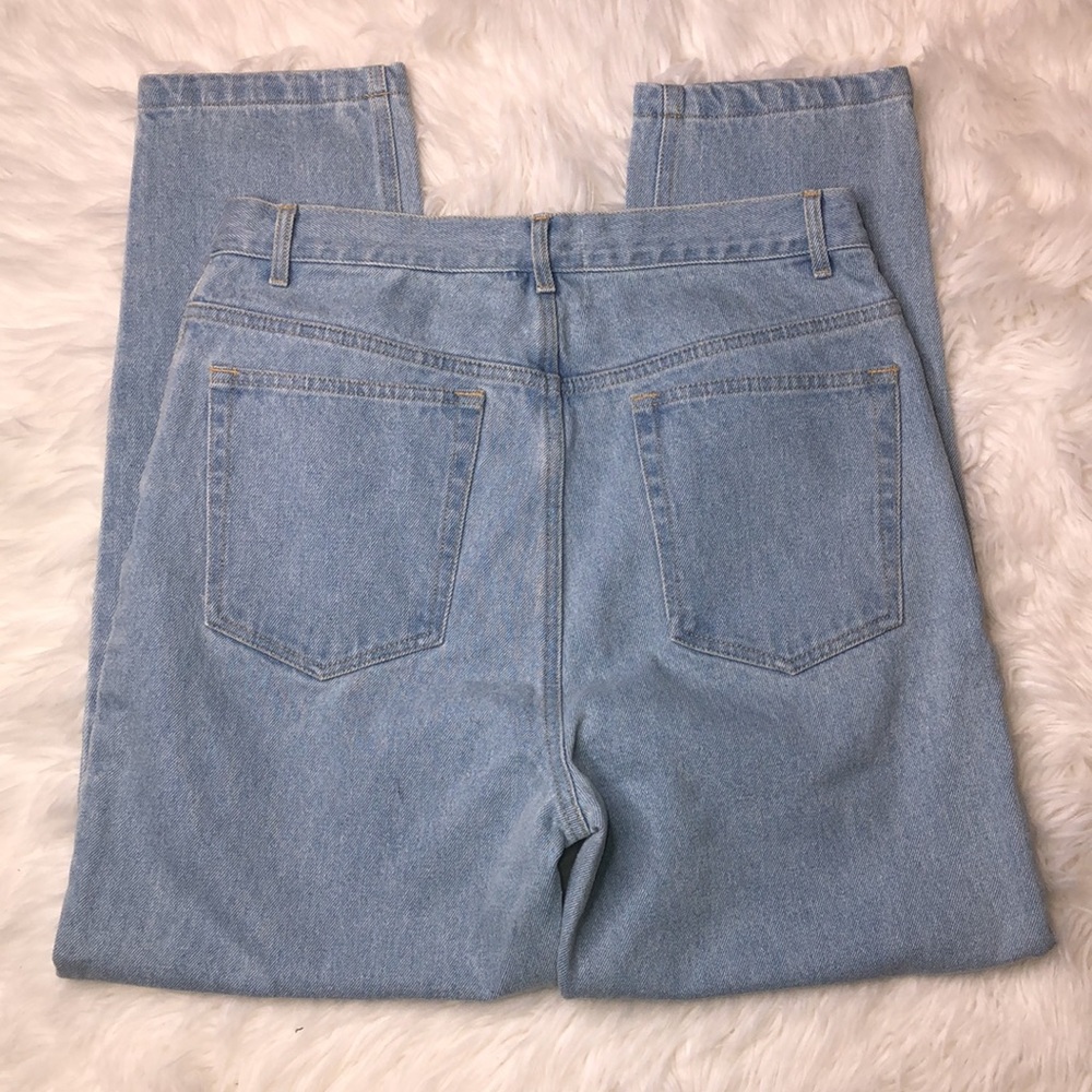 Heart Patterned Light Blue Jeans - Picture 3 of 6